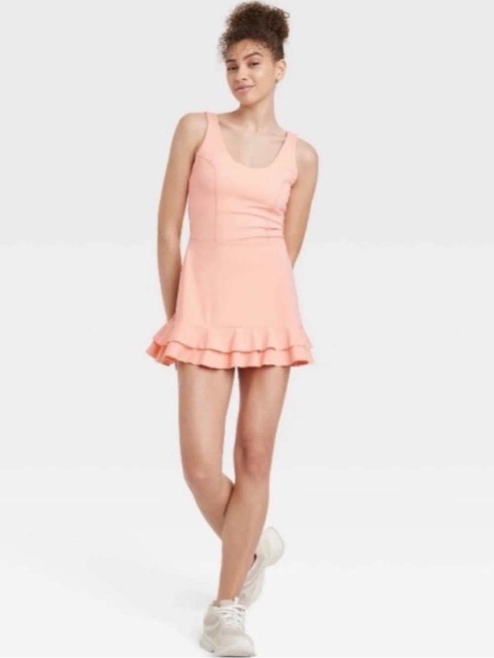 JoyLab Peach athletic dress Built-In Support